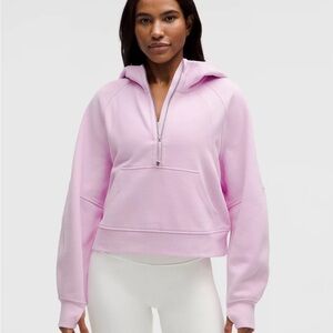 Lululemon Lt Pink Scuba Half Zip Pull Over XL-XLL